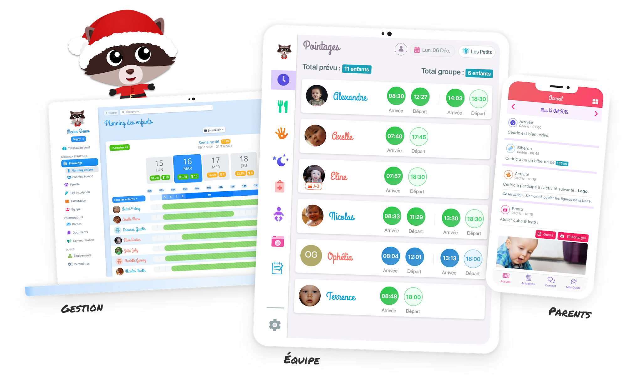 Meeko, logiciel crèche de gestion et communication